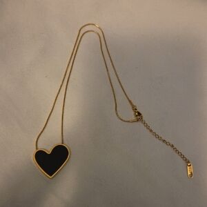 Gold Heart Pendant Necklace